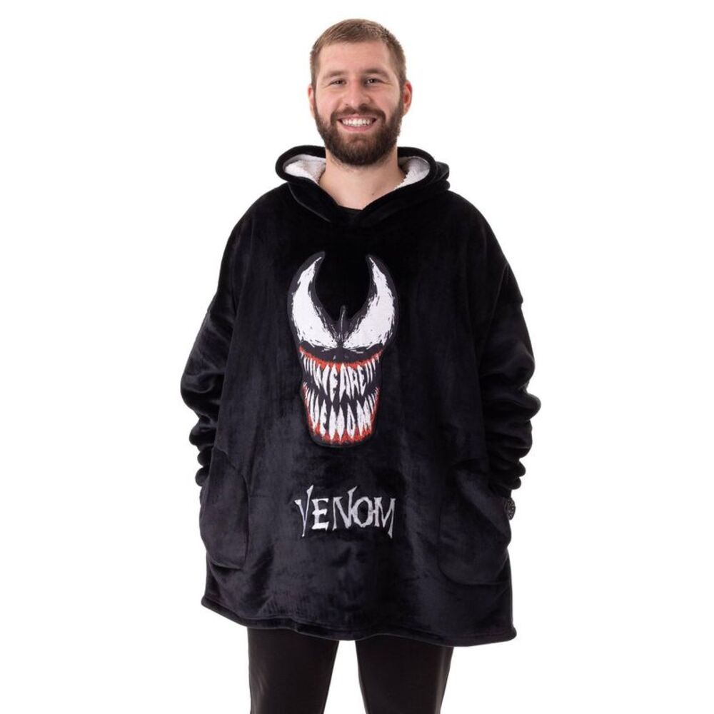 Venom Mens Logo Blanket Hoodie / Black